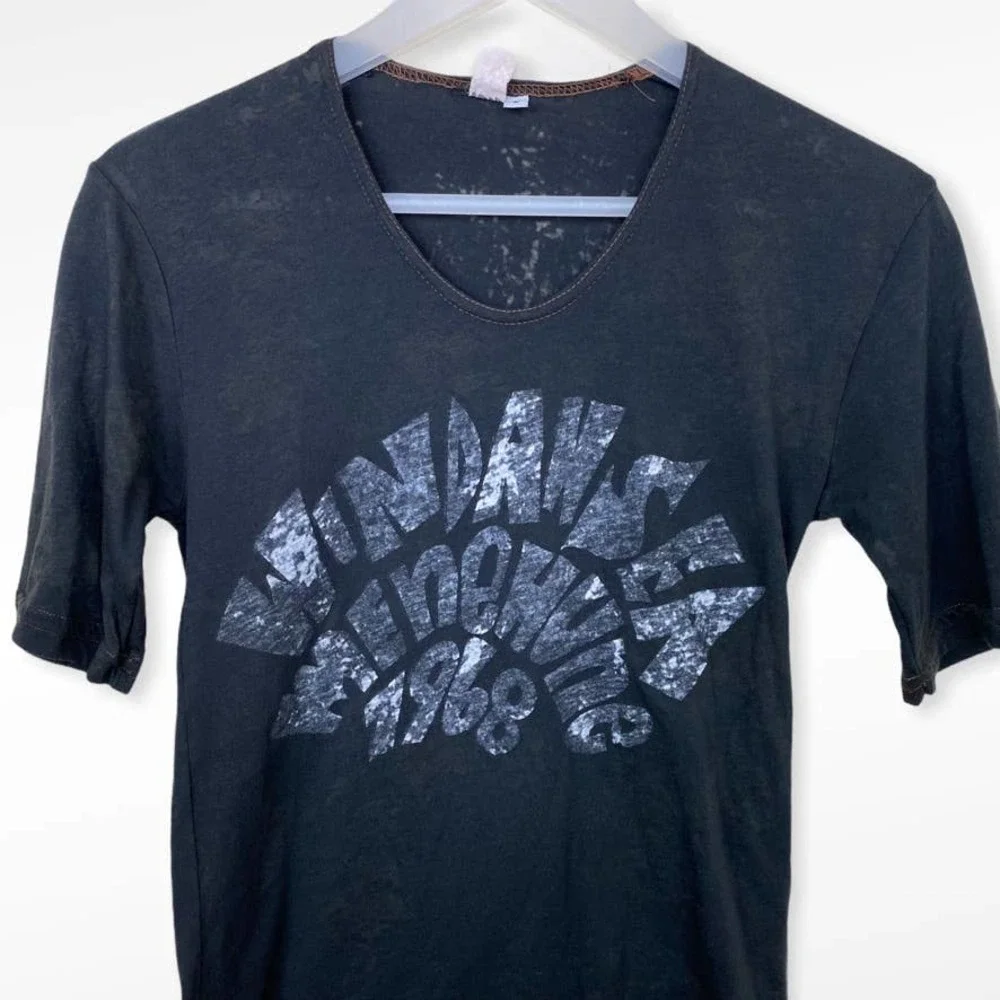 M F Clothing Company Burnout Tee Size Small - Picture 2 of 8